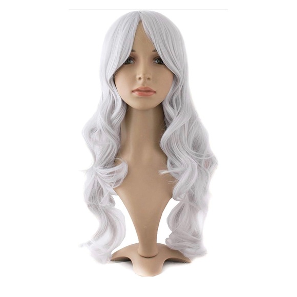 Mapofbeauty Other - 🐀 Silver GrayWavy Long Wig Costume Hair Halloween
